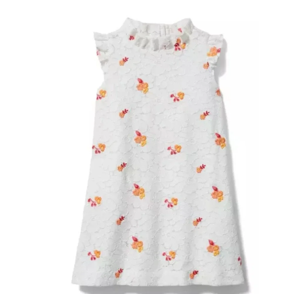 Janie & Jack Girls Lace Embroidered Dress NWT